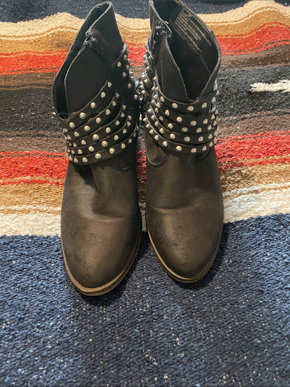 Mossimo Supply Co. Black Studded Ankle Booties